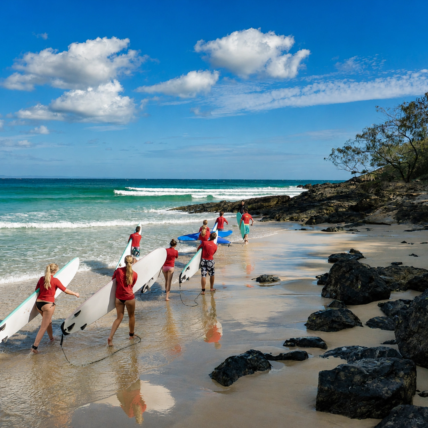 Epic Learn to Surf Lesson Safari — Noosa to Double Island Point 6