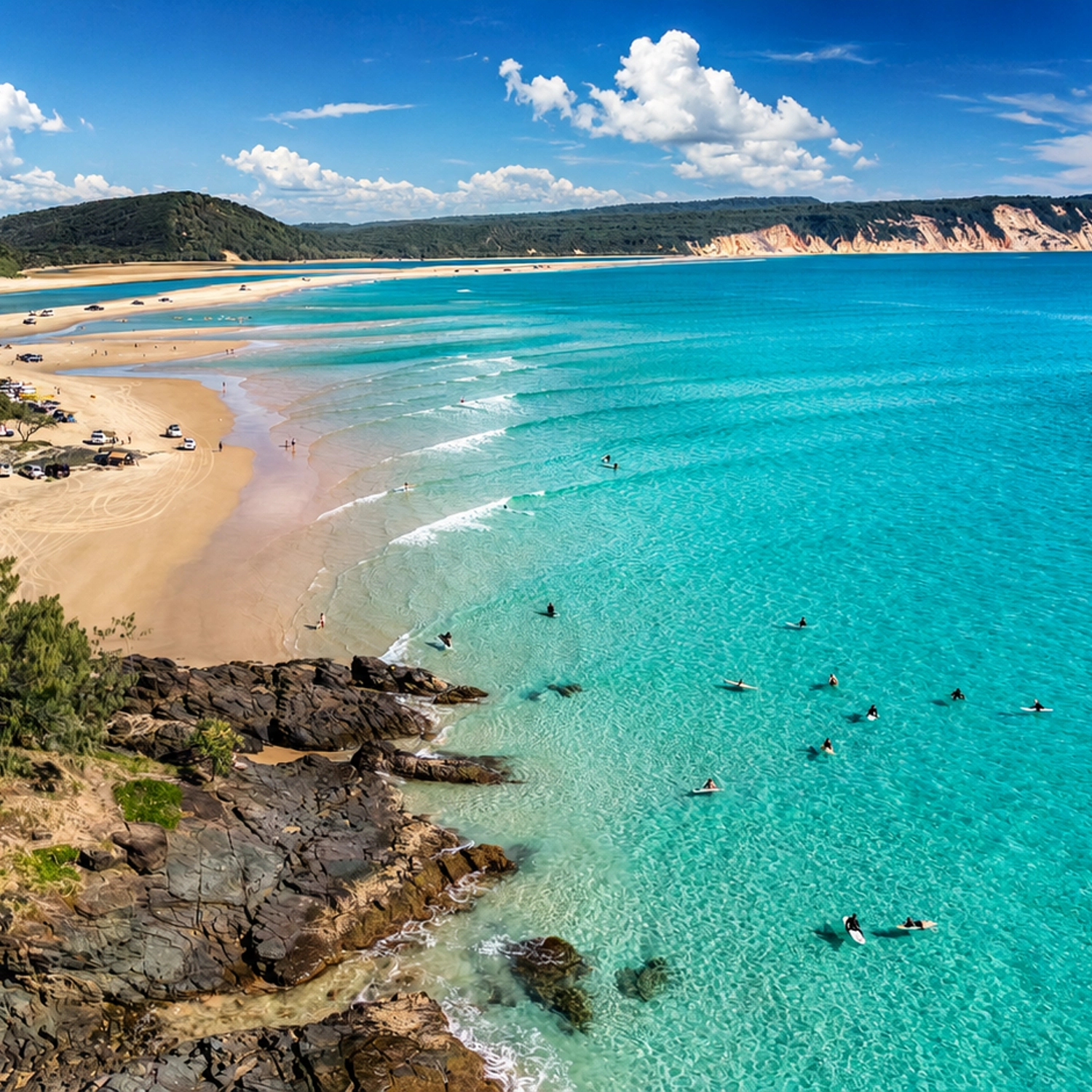 Epic Learn to Surf Lesson Safari — Noosa to Double Island Point 3