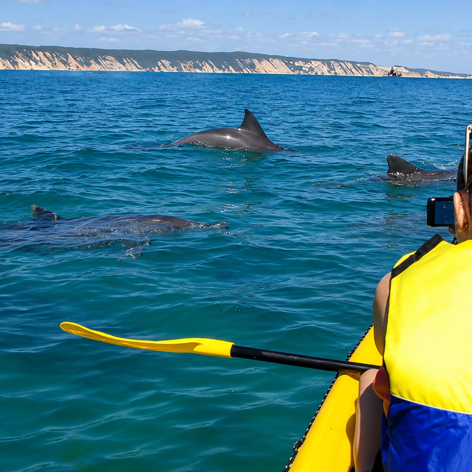 Noosa: Epic Dolphin Ocean Kayak Tour & Beach 4X4 Adventure 3