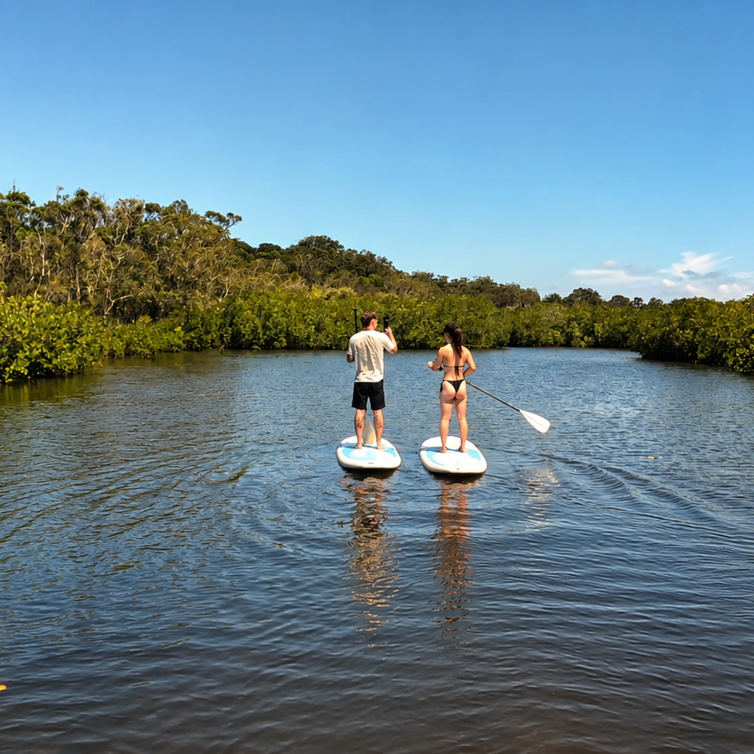 Noosa Stand Up Paddle & Mangrove Tunnel Tour (Self Guided) 3